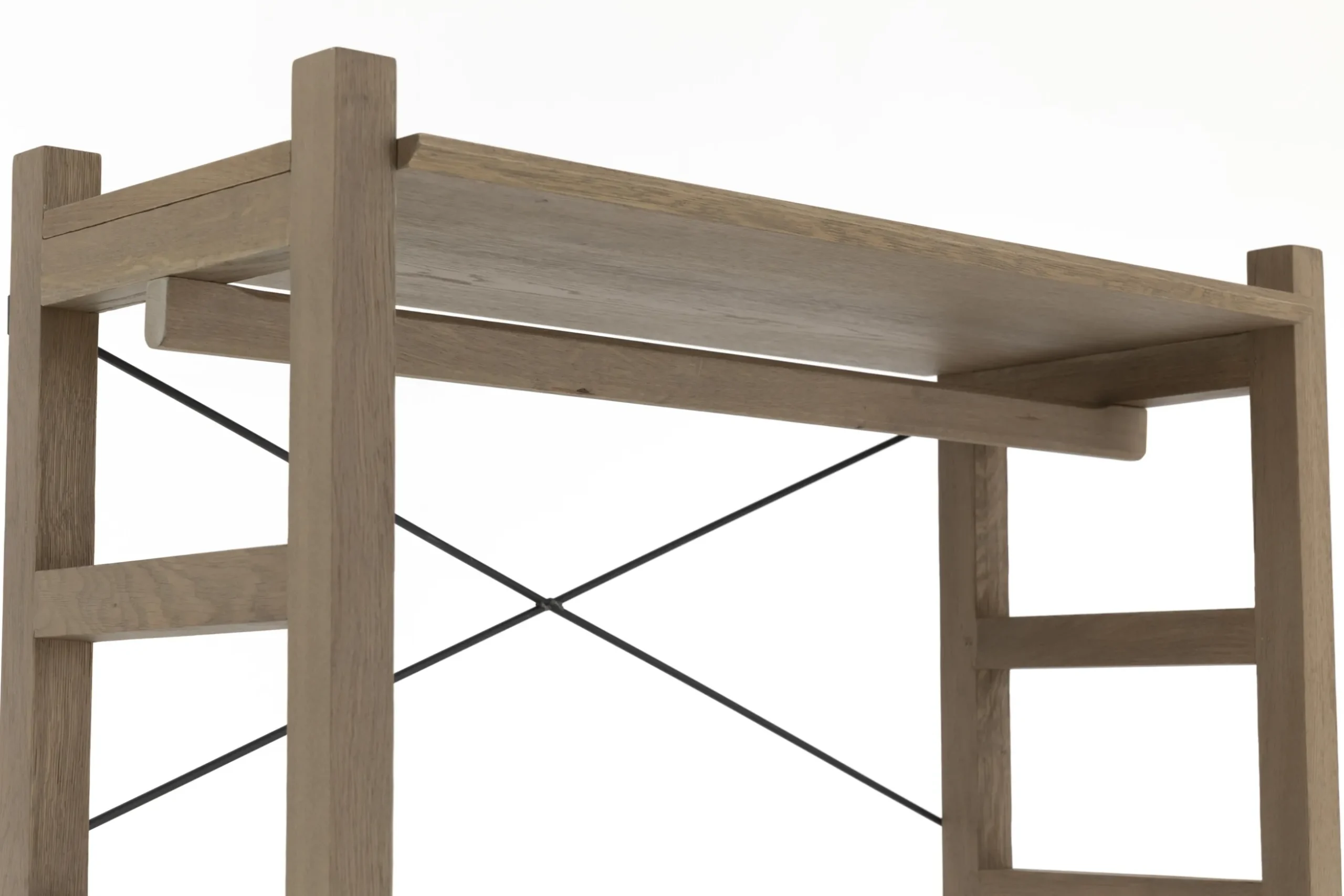 Aber, Etagere A Chaussures, Chene Patine, Avec Tringle De Placard