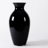 Adina, Vase, Noir, Souffle Bouche, 70Cm