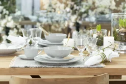 Alanah, Assiette, Ceramique, Gris, 21,5Cm