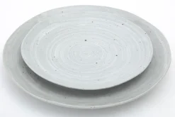 Alanah, Assiette, Ceramique, Gris, 21,5Cm