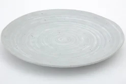 Alanah, Assiette, Ceramique, Gris, 27Cm