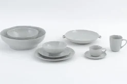 Alanah, Assiette, Ceramique, Gris, 27Cm