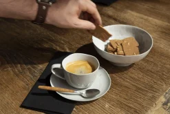 Alanah, Tasse Et Soucoupe, Ceramique, Gris, 150Ml