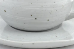 Alanah, Tasse Et Soucoupe, Ceramique, Gris, 150Ml