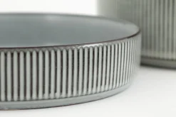 Architecto, Assiette A Pates, Ceramique, Gris