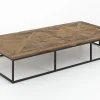 Archy, Table Basse, Rectangulaire, Bois Et Metal