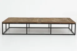 Archy, Table Basse, Rectangulaire, Bois Et Metal