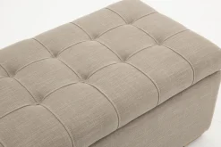 Aubiz, Pouf, Tissu, Avec Couvercle