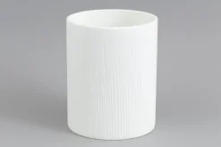 Ayla, Vase, Verre, Blanc, O17,5X21,5H
