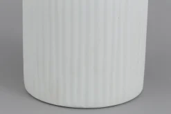 Ayla, Vase, Verre, Blanc, O10,5X44H