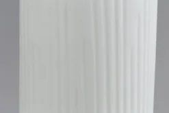 Ayla, Vase, Verre, Blanc, O10,5X44H