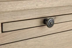 Balmore, Bibliotheque, Chene Patine, 2 Parties, Avec Echelle