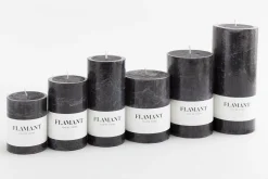 Beth, Bougie, Couleur Noir, 7X9Cm