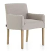 Billy, Fauteuil, Bouleau, Lin Blanc Casse