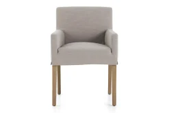 Billy, Fauteuil, Bouleau, Lin Blanc Casse