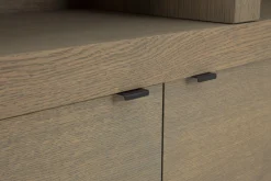 Bjorn, Bibliotheque, Chene Patine, Avec Lumieres Led A Intensite Variable