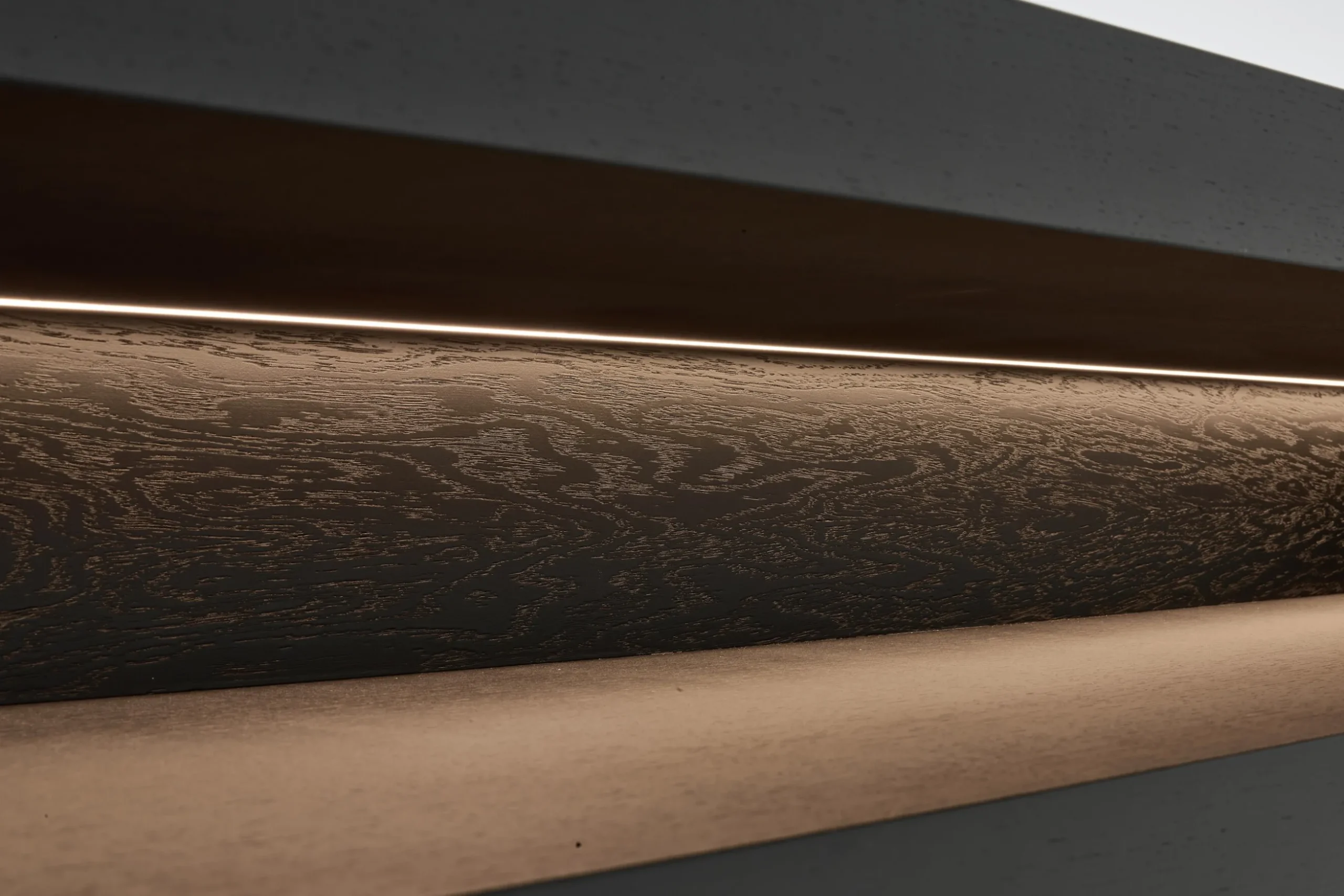 Bjorn, Buffet, Noir, 4 Portes, Avec Lumieres Led A Intensite Variable