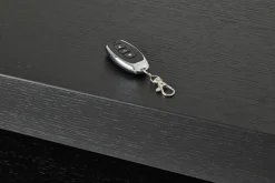 Bjorn, Buffet, Noir, 4 Portes, Avec Lumieres Led A Intensite Variable