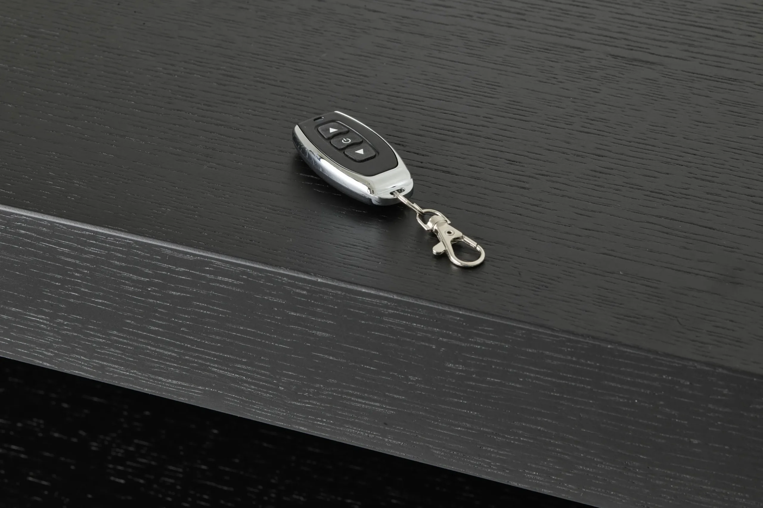 Bjorn, Buffet, Noir, 4 Portes, Avec Lumieres Led A Intensite Variable