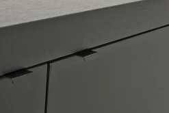 Bjorn, Meuble Tv, Noir, 2 Portes, 4 Tiroirs