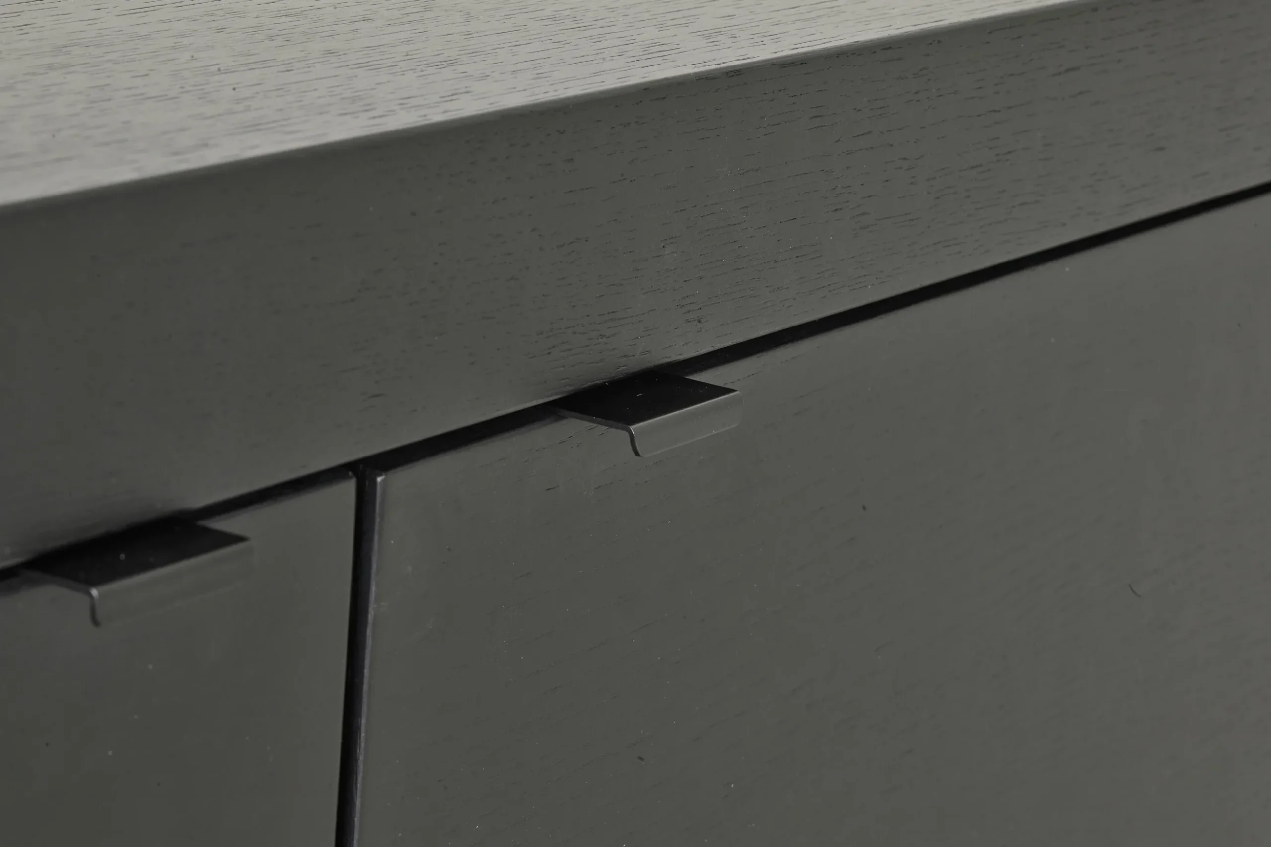 Bjorn, Meuble Tv, Noir, 2 Portes, 4 Tiroirs