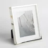 Boites, Cadre Photo, Plaque Argent Et Laque, 13X18