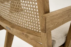 Bruno, Fauteuil, Chene, Roseau, Avec Coussin