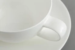 Cathy, Tasse Et Soucoupe, Porcelaine, Blanc, 200Ml