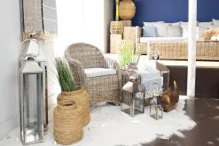 Charme, Lanterne, Acier Et Verre, Xl