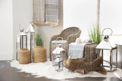 Charme, Lanterne, Acier Et Verre, Xl