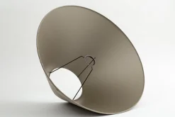 Circum, Abat-Jour, Naturel Et Argent, Conique, 55 Cm