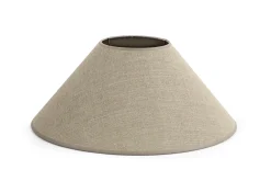 Circum, Abat-Jour, Naturel Et Argent, Conique, 45 Cm