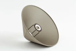 Circum, Abat-Jour, Naturel Et Argent, Conique, 30 Cm