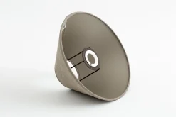 Circum, Abat-Jour, Naturel Et Argent, Conique, 23 Cm