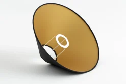 Circum, Abat-Jour, Noir Et Or, Conique, 30 Cm