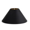 Circum, Abat-Jour, Noir Et Or, Conique, 23 Cm