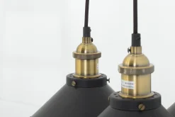 Cirino, Suspension, Noir, 3 Abat-Jour