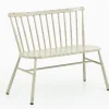 Claire, Banc De Jardin, Blanc Retro