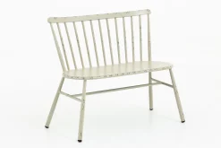 Claire, Banc De Jardin, Blanc Retro