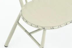 Claire, Banc De Jardin, Blanc Retro