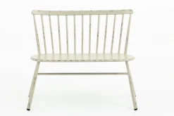 Claire, Banc De Jardin, Blanc Retro
