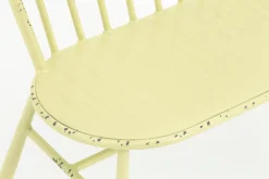 Claire, Banc De Jardin, Jaune Retro