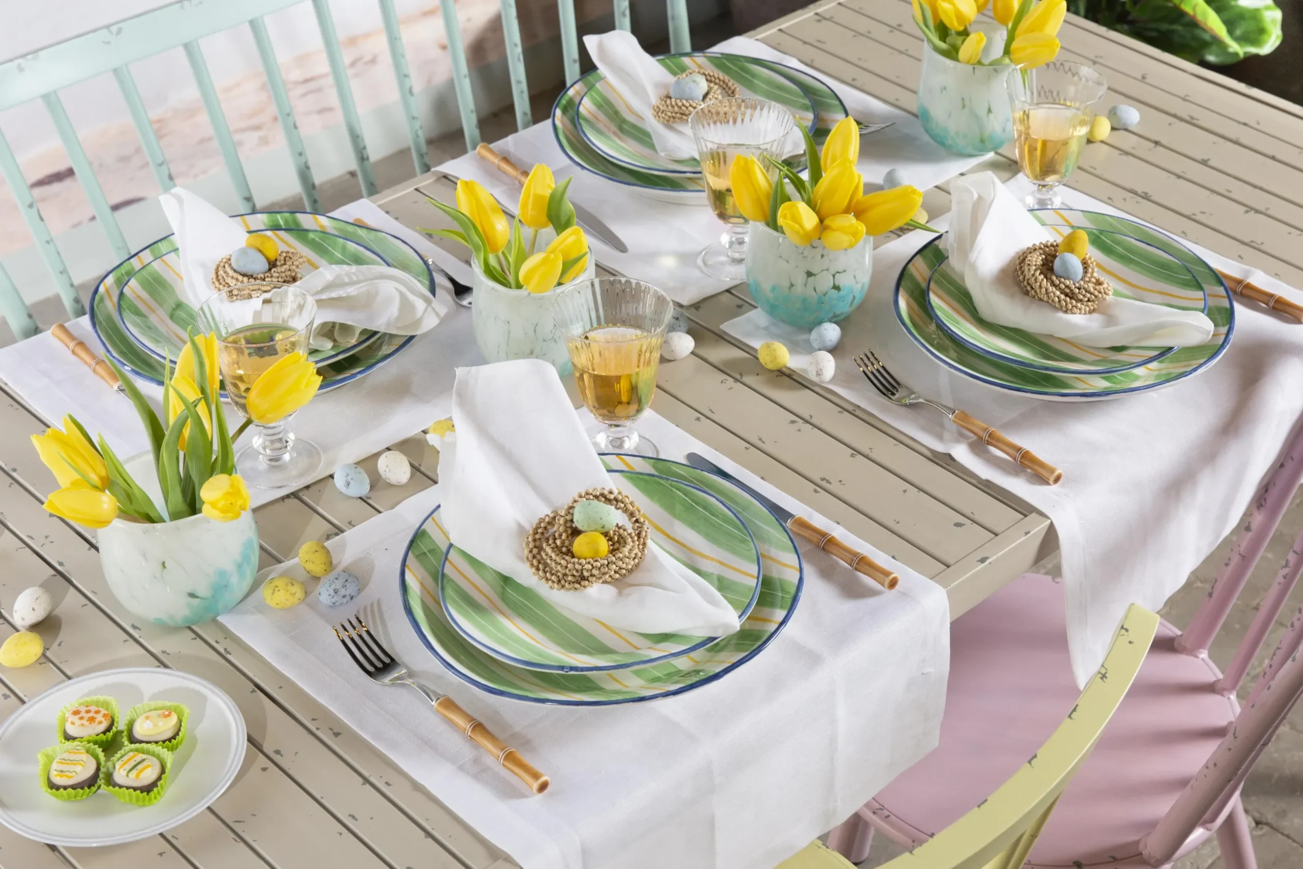 Claire, Table De Jardin, 150X75, Blanc Retro