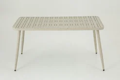 Claire, Table De Jardin, 150X75, Blanc Retro