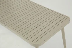 Claire, Table De Jardin, 150X75, Blanc Retro