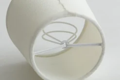 Clips, Abat-Jour, Blanc Casse, Cylindre, 10 Cm