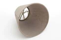 Clips, Abat-Jour, Naturel Et Gris, Conique, 14 Cm