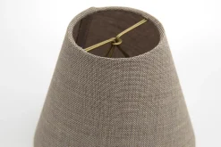 Clips, Abat-Jour, Naturel Et Gris, Conique, 14 Cm