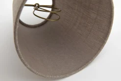 Clips, Abat-Jour, Naturel Et Gris, Conique, 14 Cm