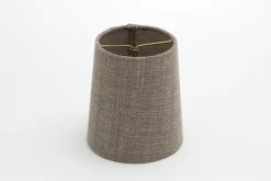 Clips, Abat-Jour, Naturel Et Gris, Cylindre, 10 Cm